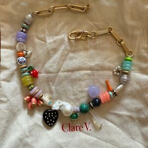 Clare V. Beaded Statement necklace.